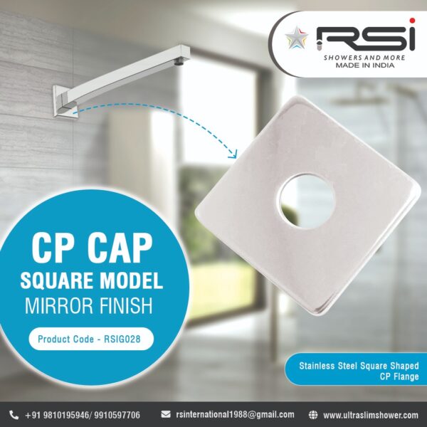 CP cap square model mirror finish